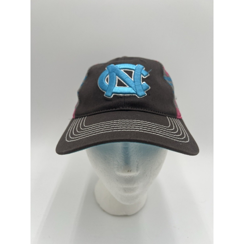UNC Tar Heels Ladies Mesh Snapback Hat Pink Blue Gray Top of the World